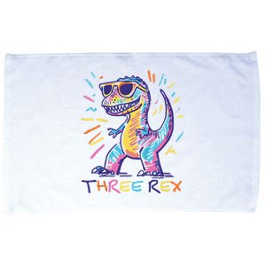 Three Rex 3rd Birthday Gifts Third Dinosaur Boy 3 Years Old Microfiber Hand Towel