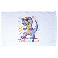 Three Rex 3rd Birthday Gifts Third Dinosaur Boy 3 Years Old Microfiber Hand Towel