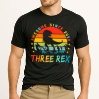 Three Rex 3rd Birthday Third Dinosaur 3 Year Old Performance Shirt