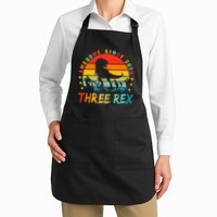 Three Rex 3rd Birthday Third Dinosaur 3 Year Old Apron