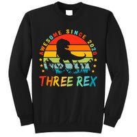 Three Rex 3rd Birthday Third Dinosaur 3 Year Old Sweatshirt