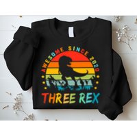 Three Rex 3rd Birthday Third Dinosaur 3 Year Old Sweatshirt