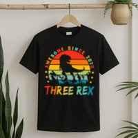 Three Rex 3rd Birthday Third Dinosaur 3 Year Old T-Shirt