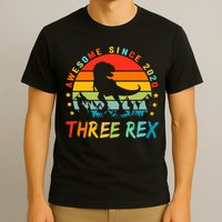Three Rex 3rd Birthday Third Dinosaur 3 Year Old T-Shirt