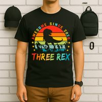 Three Rex 3rd Birthday Third Dinosaur 3 Year Old T-Shirt