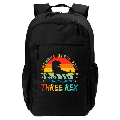 Three Rex 3rd Birthday Third Dinosaur 3 Year Old Backpack