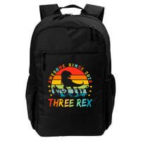 Three Rex 3rd Birthday Third Dinosaur 3 Year Old Backpack