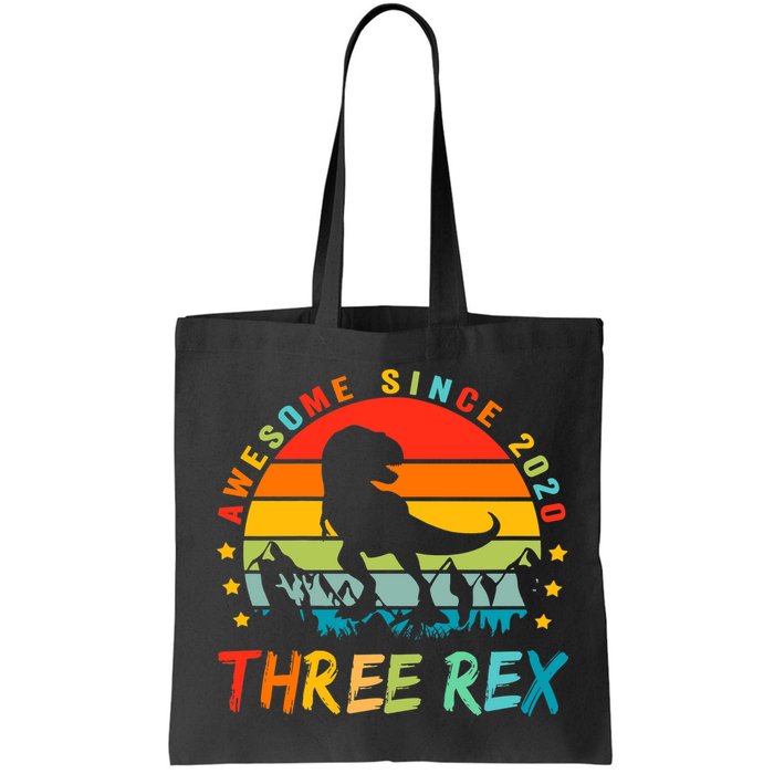 Three Rex 3rd Birthday Third Dinosaur 3 Year Old Bag