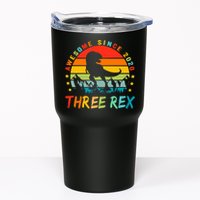 Three Rex 3rd Birthday Third Dinosaur 3 Year Old Tumbler