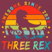 Three Rex 3rd Birthday Third Dinosaur 3 Year Old 16oz Travel Tumbler