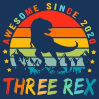 Three Rex 3rd Birthday Third Dinosaur 3 Year Old Infant Baby Jersey Bodysuit