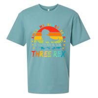 Three Rex 3rd Birthday Third Dinosaur 3 Year Old Sueded Cloud Jersey T-Shirt