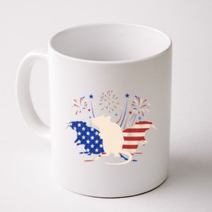 Three Rat 4th Of July Patriotic American Flag Great Gift Coffee Mug