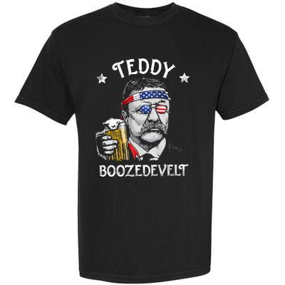 Theodore Roosevelt 4th Of July Garment-Dyed Heavyweight T-Shirt