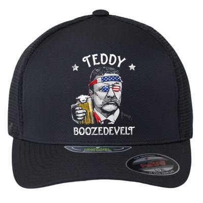 Theodore Roosevelt 4th Of July Flexfit Unipanel Trucker Cap