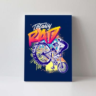 Totally Rad 80s BMX Bike Boy Girl Canvas