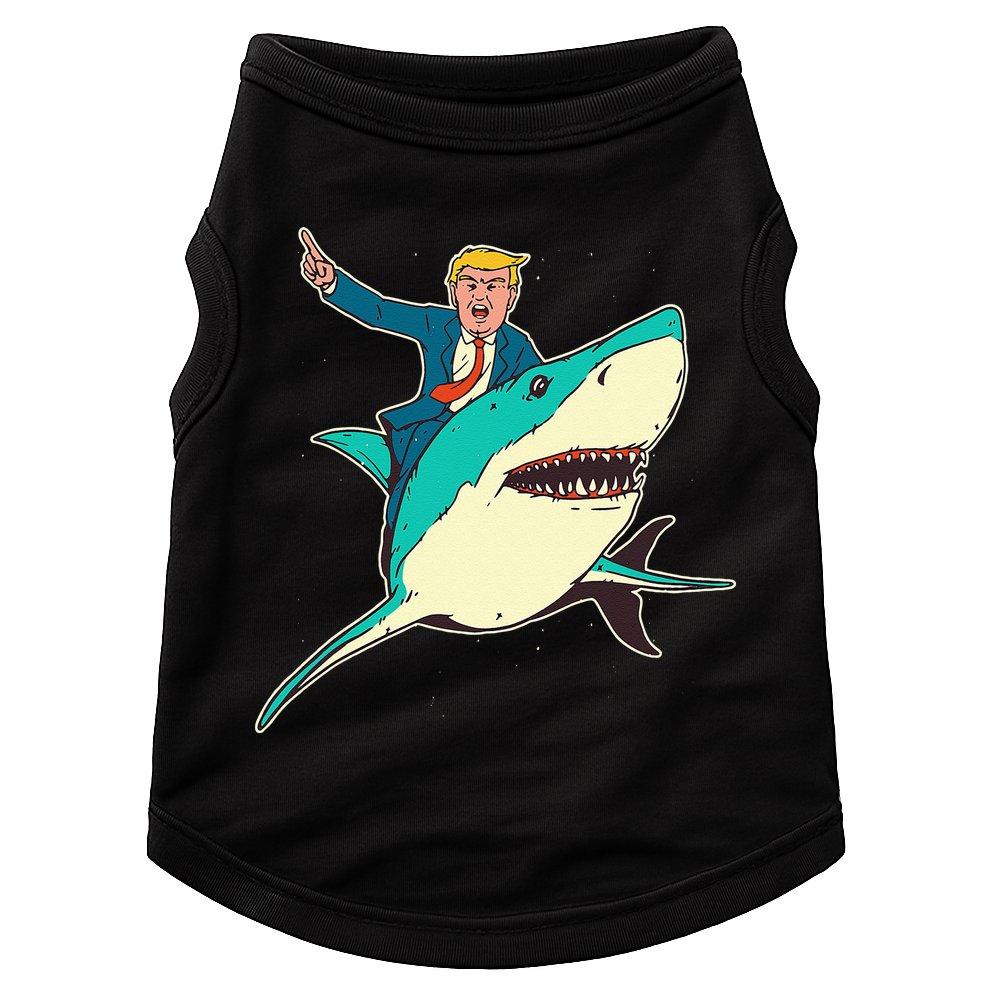Trump Rides A Shark Trump Shark Doggie Tank