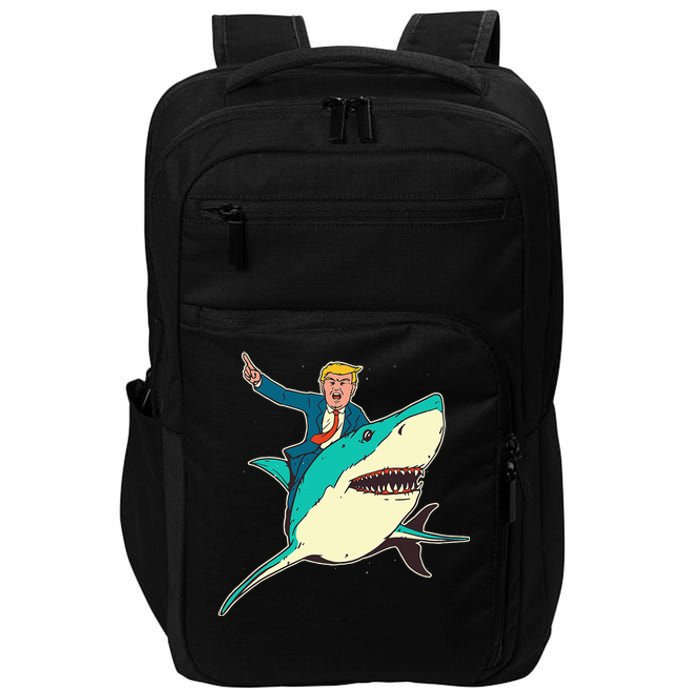 Trump Rides A Shark Trump Shark Impact Tech Backpack