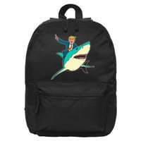 Trump Rides A Shark Trump Shark 16 in Basic Backpack