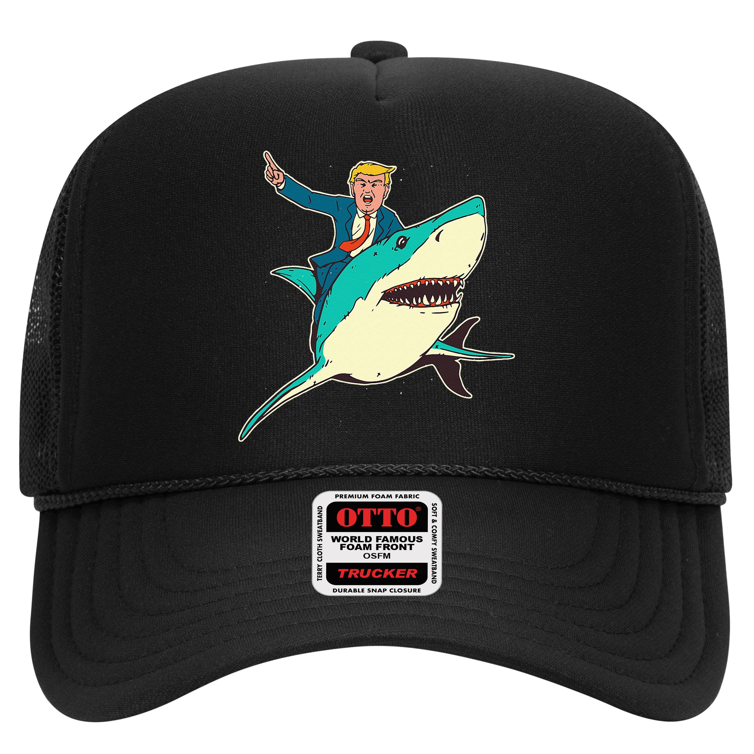 Trump Rides A Shark Trump Shark Hat