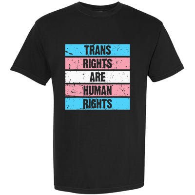 Tran Rights Are Human Rights Lgbt Flag Gay Garment-Dyed Heavyweight T-Shirt