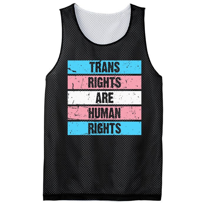 Tran Rights Are Human Rights Lgbt Flag Gay Mesh Reversible Basketball Jersey Tank