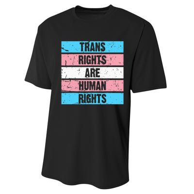 Tran Rights Are Human Rights Lgbt Flag Gay Performance Sprint T-Shirt