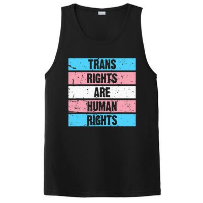 Tran Rights Are Human Rights Lgbt Flag Gay PosiCharge Competitor Tank