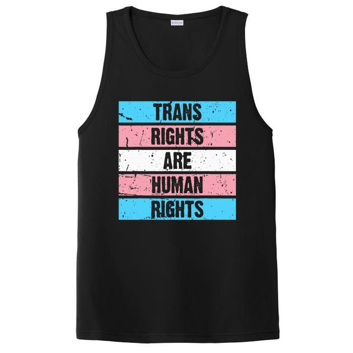 Tran Rights Are Human Rights Lgbt Flag Gay PosiCharge Competitor Tank