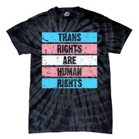 Tran Rights Are Human Rights Lgbt Flag Gay Tie-Dye T-Shirt