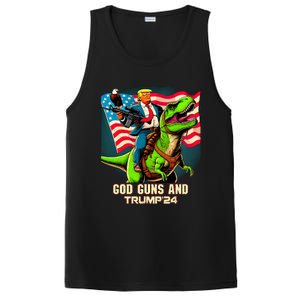 Trump Riding A Trex God Guns And Trump PosiCharge Competitor Tank