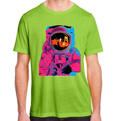 Trippy Rainbow Astronaut Adult ChromaSoft Performance T-Shirt