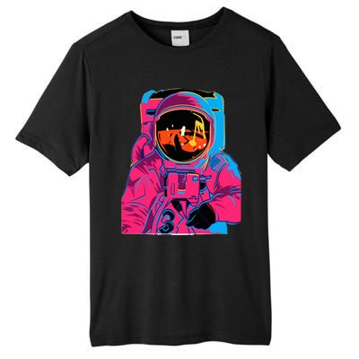 Trippy Rainbow Astronaut Tall Fusion ChromaSoft Performance T-Shirt