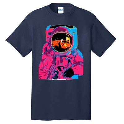 Trippy Rainbow Astronaut Tall T-Shirt