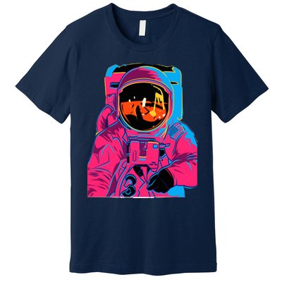 Trippy Rainbow Astronaut Premium T-Shirt