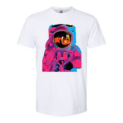 Trippy Rainbow Astronaut Softstyle CVC T-Shirt