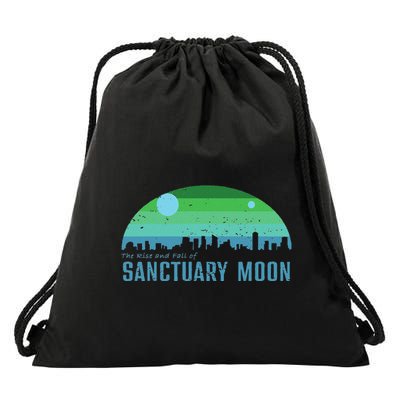 The Rise And Fall Of Sanctuary Moon 2 Drawstring Bag