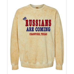 The Russians Are Coming Crawford Texas Colorblast Crewneck Sweatshirt