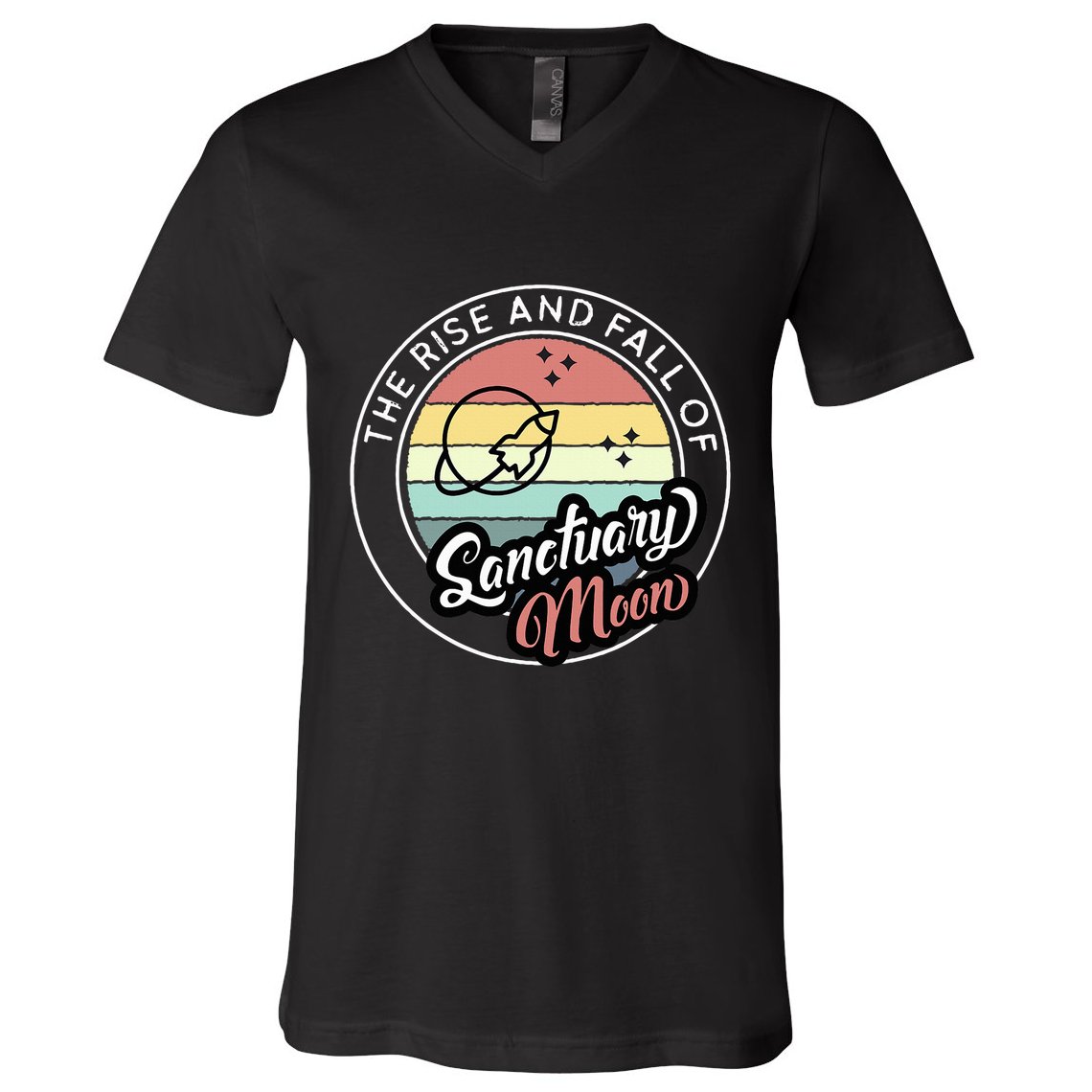The Rise And Fall Of Sanctuary Moon V-Neck T-Shirt