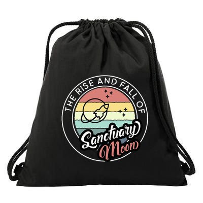 The Rise And Fall Of Sanctuary Moon Drawstring Bag
