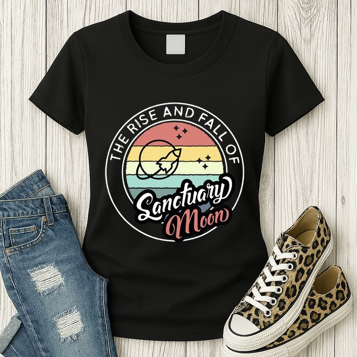 The Rise And Fall Of Sanctuary Moon Womens T-Shirt