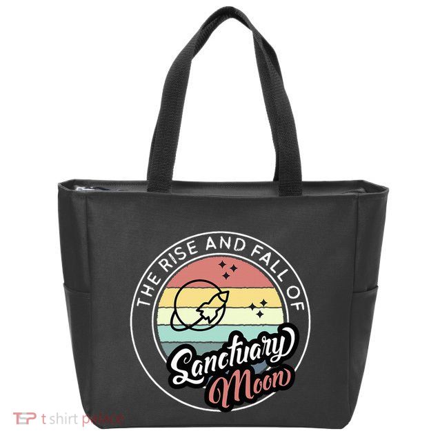 The Rise And Fall Of Sanctuary Moon Zip Tote Bag