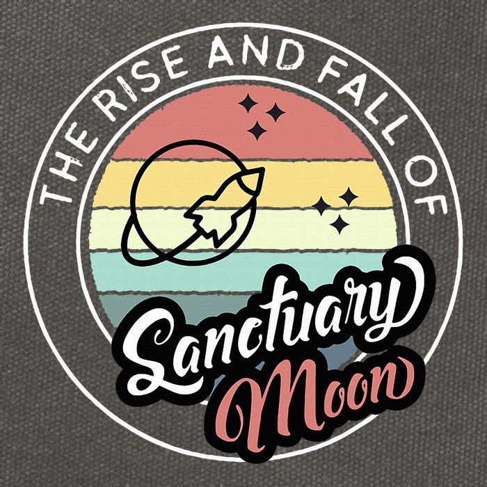 The Rise And Fall Of Sanctuary Moon Cotton Canvas Backpack