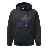 Tree Ribbon ALS Awareness Performance Fleece Hoodie