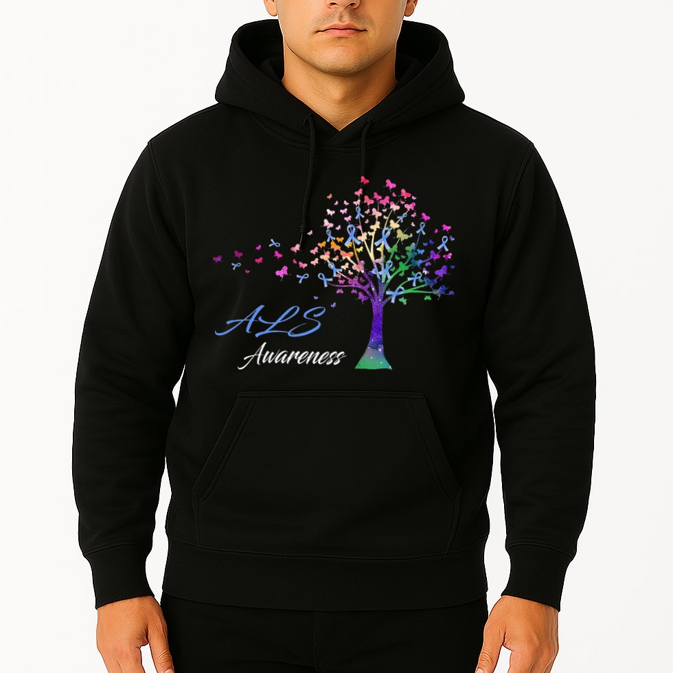 Tree Ribbon ALS Awareness Hoodie