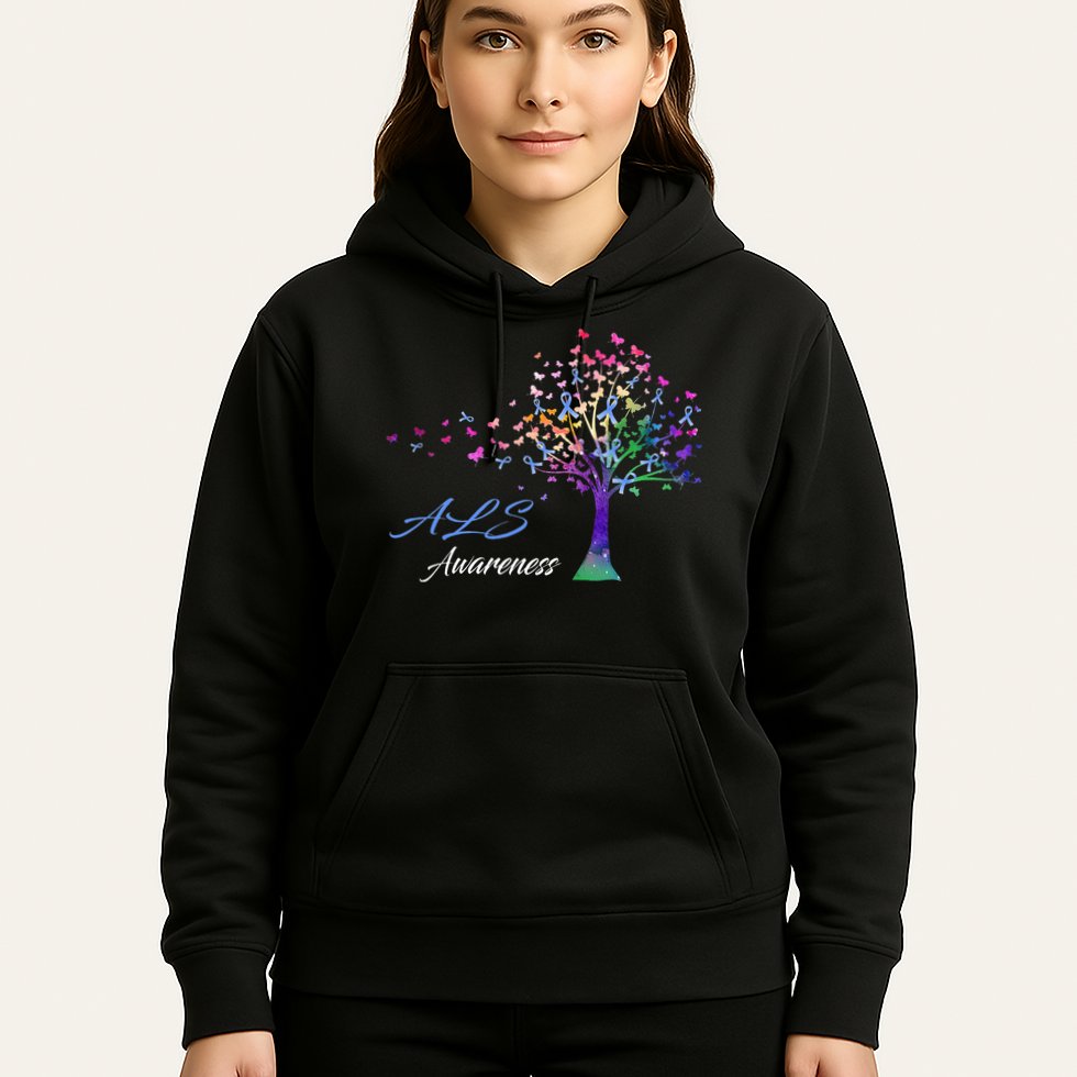 Tree Ribbon ALS Awareness Hoodie