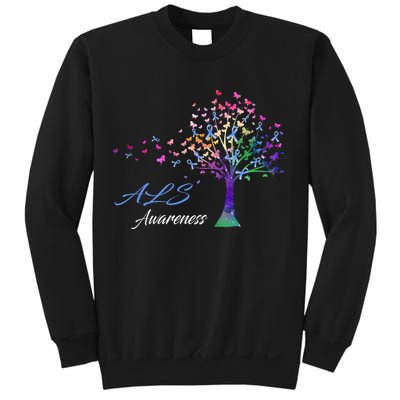 Tree Ribbon ALS Awareness Sweatshirt