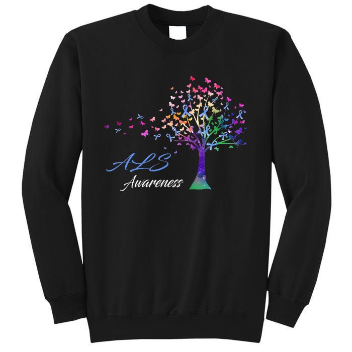 Tree Ribbon ALS Awareness Sweatshirt