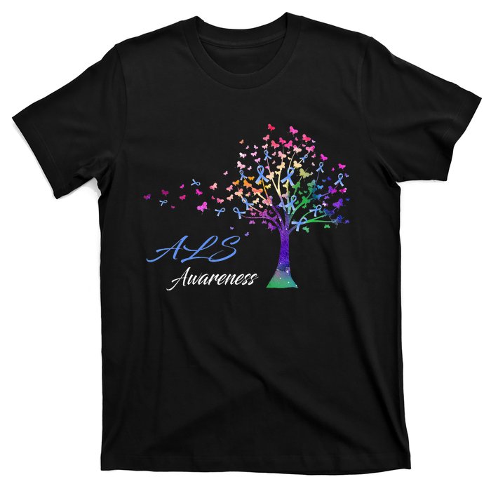 Tree Ribbon ALS Awareness T-Shirt