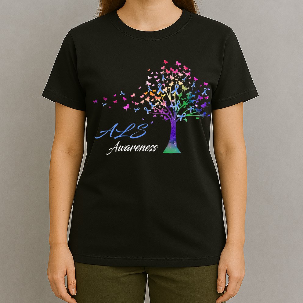 Tree Ribbon ALS Awareness T-Shirt